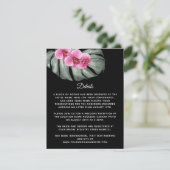 ホットピンクオーランズオンモンステラ熱帯詳細 エンクロージャーカード (スタンド正面)