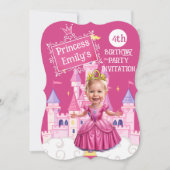 ホットピンクカスタムプリンセス4th誕生日カリカチュア (正面)