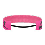 ホットピンクガールズギムナスト跳躍とヴォールトヘッドバンド アスレチックヘッドバンド (裏面)