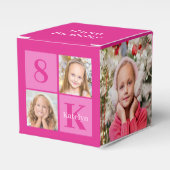 ホットピンクガールズフォトシック広場バースデーパーティー フェイバーボックス (正面サイド)