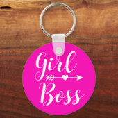 ホットピンクガールモダンボス キーホルダー (正面)