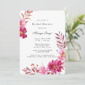 ホットピンクキクブライダルシャワー 招待状 (スタンド正面)