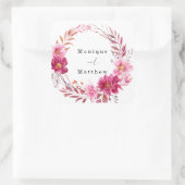 ホットピンクキクリース結婚ズ スクエアシール (バッグ)