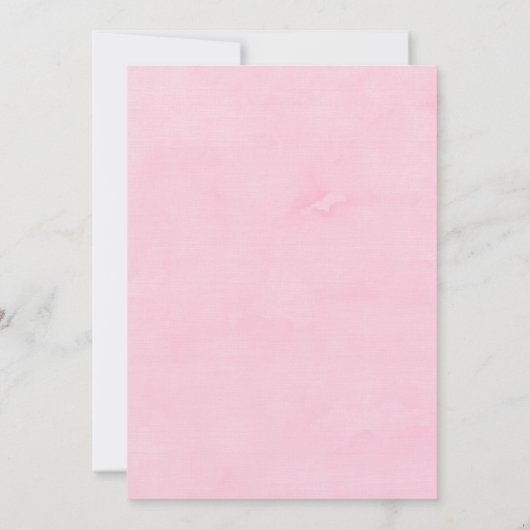 ホットピンクキクリース結婚式招待状 招待状 (裏面)