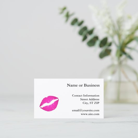 ホットピンクキス 名刺 (スタンド正面)