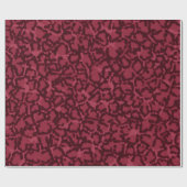 ホットピンクキャットプリント ラッピングペーパー (フラット)