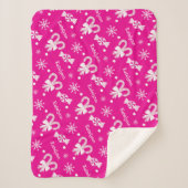 ホットピンクキャンディカネスペパーミント&スノーフレーク名 シェルパブランケット (正面)