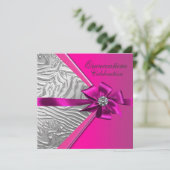 ホットピンクキンセアニェラ誕生日パーティー 招待状 (スタンド正面)