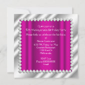 ホットピンクキンセアニェラ15th仮装パーティー 招待状 (裏面)