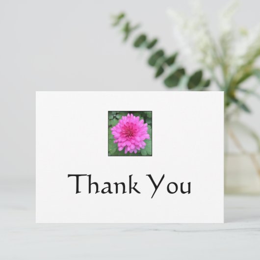 ホットピンククリサンテメムフローラありがとうございました 招待状 (スタンド正面)