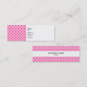 ホットピンククローバーパターン スキニー名刺 (正面/裏面)