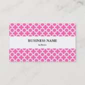 ホットピンククローバーパターン 名刺 (裏面)