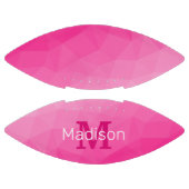 ホットピンクグラデーション幾何メッシュパターンモノグラム アメリカンフットボール (パネル)