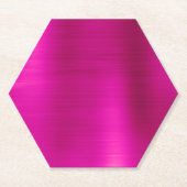 ホットピンクグラデーション箔 ペーパーコースター (正面)