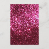 ホットピンクグリッターストライプ(ユダヤ教の)バル・ミツバー受モダン入 エンクロージャーカード (裏面)