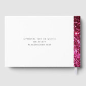 ホットピンクグリッタースパークリモダンー ゲストブック (裏面)