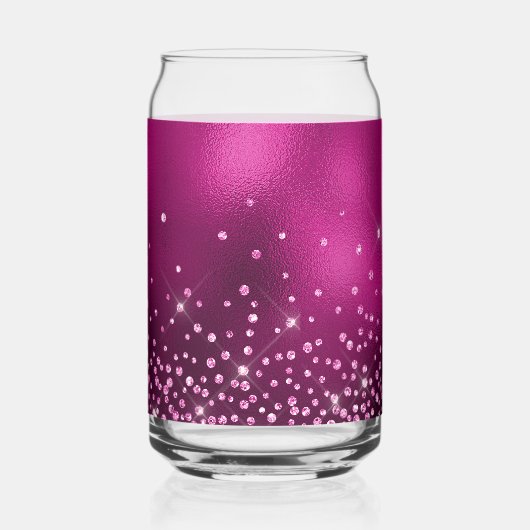 ホットピンクグリッターホットピンクフォイル21日 ガラス缶 (裏面)