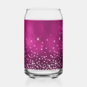 ホットピンクグリッターホットピンクフォイル21日 ガラス缶 (右)