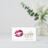 ホットピンクグリッターリップ💋アポイントメント 予約カード (スタンド正面)