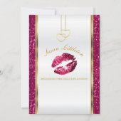 ホットピンクグリッターリップバチェロレッテ2 招待状 (裏面)