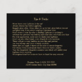 ホットピンクグリッターリップ教示フライヤー チラシ (裏面)