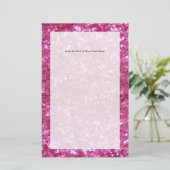 ホットピンクグリッタールック 便箋 (スタンド正面)