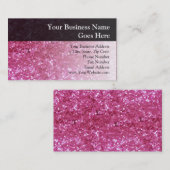 ホットピンクグリッタールック 名刺 (正面/裏面)