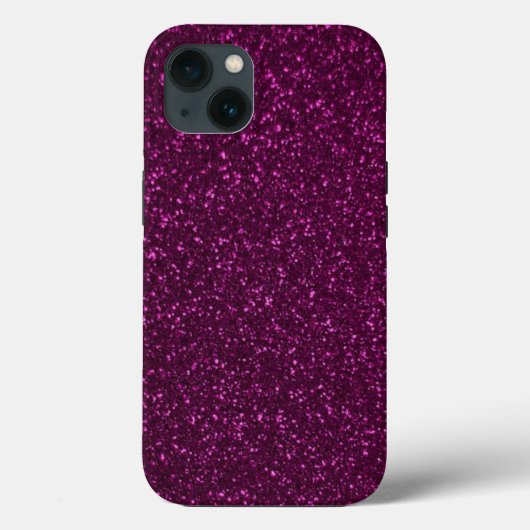 ホットピンクグリッター効果 Case-Mate iPhoneケース (裏面)