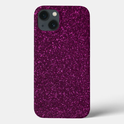 ホットピンクグリッター効果 Case-Mate iPhoneケース (裏面)