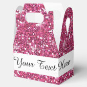 ホットピンクグリッター印刷 フェイバーボックス (オープン)