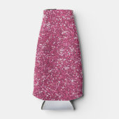 ホットピンクグリッター印刷 ボトルクーラー (正面)