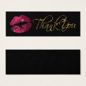 ホットピンクグリッター唇 – ありがとう (正面&裏面)