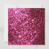 ホットピンクグリッターSweet sixteen招待状 招待状 (裏面)