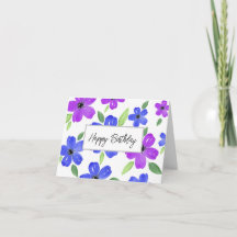 ホットピンクグレー水彩5花びらフローラモチーフ