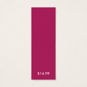 ホットピンクケータリングビジネスつるラベルラベル (裏面)