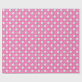 ホットピンクゴルフボールとティーギフト ラッピングペーパー (フラット)