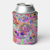 ホットピンクサイケデリックとライムグリーンガーデンフラワー 缶クーラー (缶裏面)