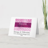 ホットピンクサンキューカード サンキューカード (裏面)