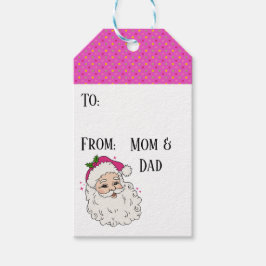 ホットピンクサンタ ギフトタグ