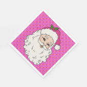 ホットピンクサンタ スタンダードランチョンナプキン (角)