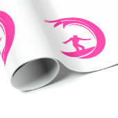 ホットピンクサーフィン ラッピングペーパー (ロールコーナー)