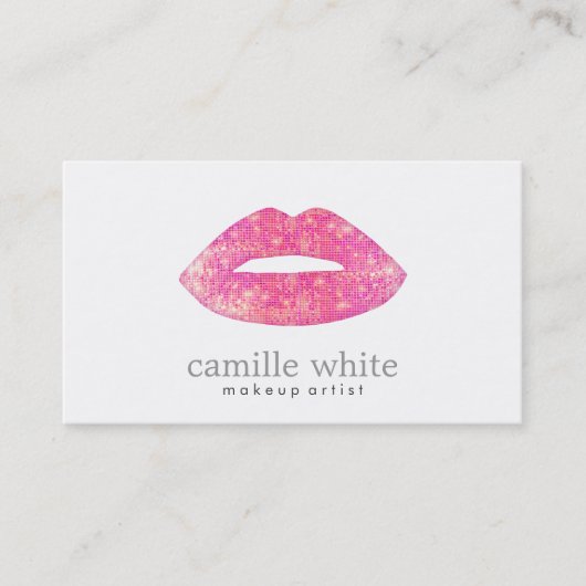 ホットピンクシークインリップ美しい 名刺 (正面)