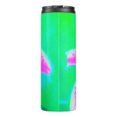 ホットピンクスターガーザーリリオンターコイズとグリーン タンブラー (裏面)