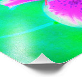 ホットピンクスターガーザーリリオンターコイズとグリーン フォトプリント            (角)