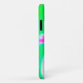 ホットピンクスターガーザーリリオンターコイズとグリーン Case-Mate iPhoneケース (裏面/右)