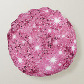 ホットピンクスターズシークイングリッター ラウンドクッション (裏面)