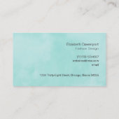 ホットピンクスティレット高ヒールシューシック 名刺 (裏面)