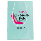 ホットピンクスティレット高ヒールバチェロレッテ ミディアムペーパーバッグ (正面)