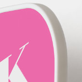 ホットピンクストライプの対角モノグラム ピックルボールラケット (左詳細)