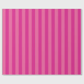 ホットピンクストライプ色パターン ラッピングペーパー (フラット)
